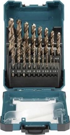 Набор сверл по металлу MAKITA D-67583 M-force, 19 шт. (1-10 мм, шаг 0.5 мм)