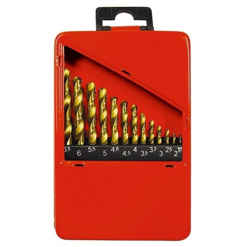 Набор сверл по металлу MATRIX 1,5-6,5мм нитридтитан. (через 0,5мм,3,2мм, 4,8мм), нss 72386