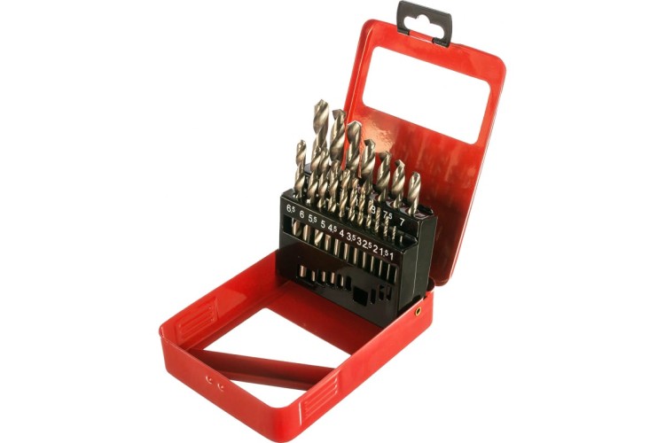 Набор сверл по металлу MATRIX 1-10 мм (через 0,5 мм), hss, 19 шт., метал. коробка  72388 - изображение 2