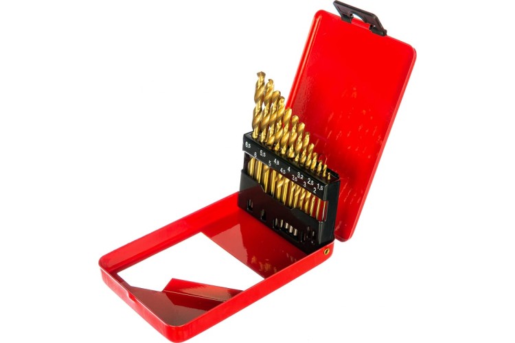 Набор сверл по металлу MATRIX 1,5-6,5мм нитридтитан. (через 0,5мм,3,2мм, 4,8мм), нss 72386 - изображение 2