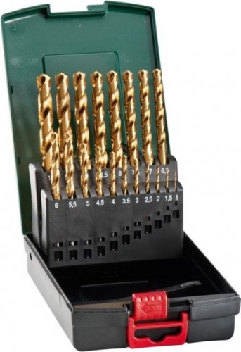 Набор сверл по металлу METABO HSS-TiN 19 шт. (1-10мм) 627173000 627173000
