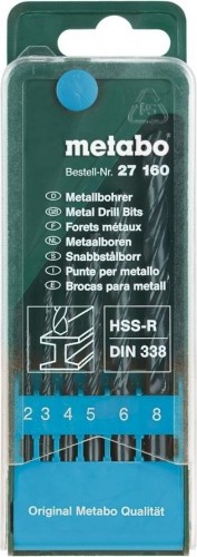 Набор сверл по металлу METABO HSS-R 6 шт. (2-8 мм) 627160000 627160000