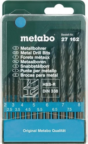 Набор сверл по металлу METABO HSS-R 13 шт. (2-8 мм) 627162000 627162000