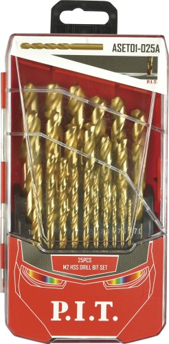 Набор сверл по металлу P.I.T. ASET01-025A 25 предм.