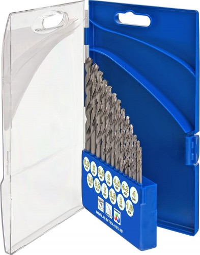 Набор сверл по металлу ПРАКТИКА Профи 13шт. 1,5-6,5 + 3,2, 4,2 мм про кассета 640-278