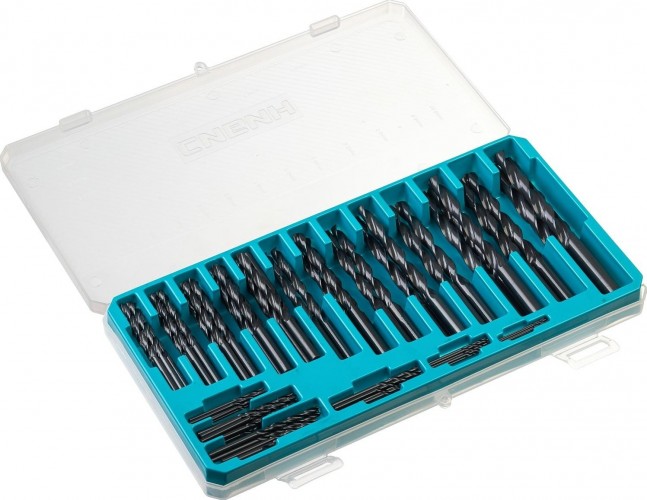 Набор сверл по металлу Сибин быстрорежущая сталь 100шт.(1-10мм), пласт.бокс 29610-H100