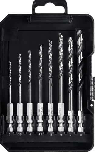 Набор сверл по металлу STAYER 29603-H8 HEX-1/4", 8 шт.