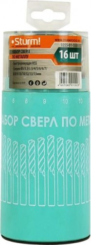 Набор сверл по металлу Sturm 1055-01-SS3 3-13мм, 16 шт. - изображение 3