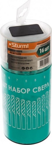 Набор сверл по металлу Sturm 1055-01-SS3 3-13мм, 16 шт. - изображение 2