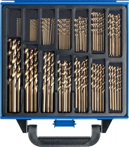 Набор сверл по металлу ЗУБР КОБАЛЬТ сталь р6м5к5, 99шт.(1-10мм) мет.бокс 29626-H99 - изображение 2