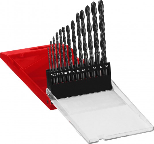 Набор сверл по металлу ЗУБР МАСТЕР 13шт (1.5-6.5мм), сталь р4м2, класс в 29605-H13