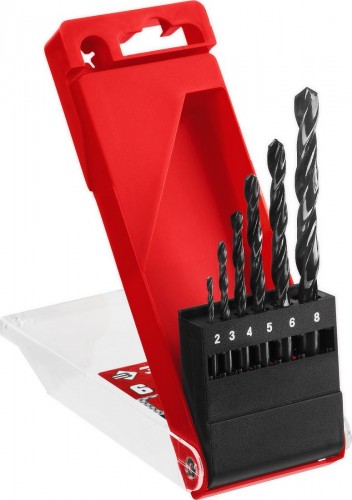 Набор сверл по металлу ЗУБР МАСТЕР 6шт (2-8мм), сталь р4м2, класс в 29605-H6