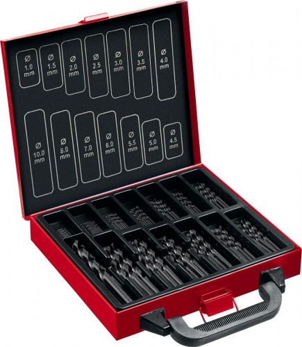 Набор сверл по металлу ЗУБР МАСТЕР сталь р4м2, 99шт.(1-10мм), мет.бокс 29605-H99