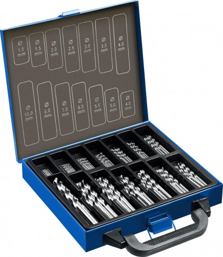 Набор сверл по металлу ЗУБР ПРОФ сталь р6м5, 99шт.(1-10мм) мет.бокс 29625-H99