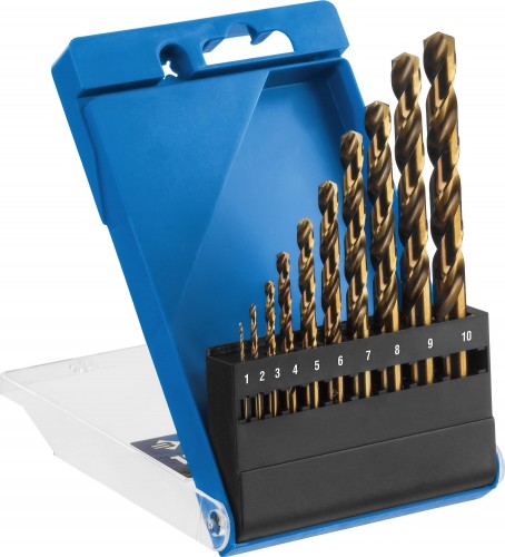 Набор сверл по металлу ЗУБР ПРОФЕССИОНАЛ кобальт 10шт(1-10мм), сталь р6м5к5, класс а 29626-H10_z01