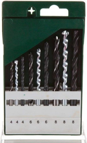 Набор сверл универсальный BOSCH Набор сверл по металлу (hss-r) и камню, 9 шт d4-8 2609255483