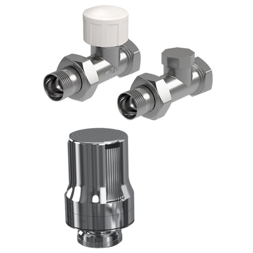 Набор термостатический прямой  ROYAL THERMO DE LUXE (хром), 1/2" RTE 50.017 НС-1073849