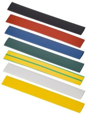 Набор термоусадочных трубок IEK нг-LS 8/4 100мм 7 цветов по 3шт  UDR10-008-004-021-S