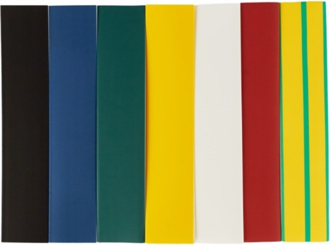 Набор термоусадочных трубок IEK нг-LS 12/6 100мм 7 цветов по 3шт  UDR10-012-006-021-S