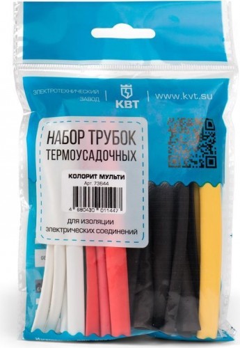 Набор термоусадочных трубок КВТ Колорит Мульти 73644