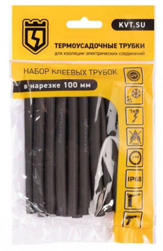Набор термоусадочных трубок КВТ Квадро 6/1,5 89781