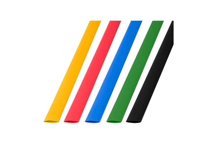 Набор термоусадочных трубок REXANT 29-0158 ТУТ нг 8,0/4,0мм, пять цветов (уп.50 шт. по 1м)