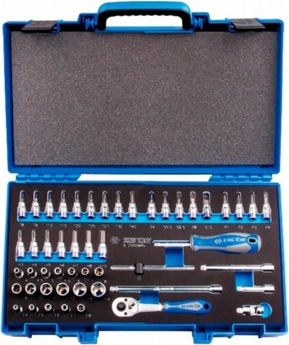 Набор торцевых головок с принадлежностями KING TONY 50 предметов ложемент 9-2550MRV 9-2550MRV