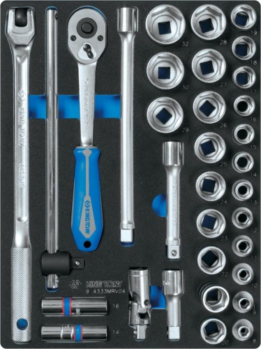 Набор торцевых головок с принадлежностями KING TONY 33 предмета ложемент 9-4333MRV04 9-4333MRV04