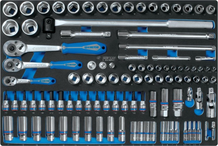 Набор торцевых головок с принадлежностями KING TONY 103 предмета ложемент 9-9503MRV01 9-9503MRV01