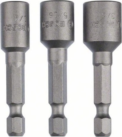 Набор торцевых ключей BOSCH 1/4" HEX мм 3 предмета 2608551077