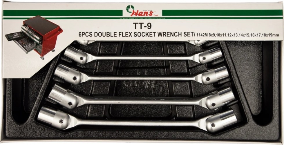 Набор торцевых ключей HANS TT-9 ложемент 6 предметов - изображение 5