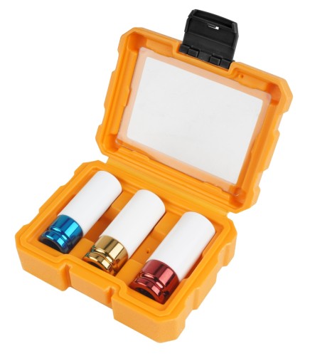 Набор ударных глубоких головок 1/2" TOLSEN 17, 19, 21 мм шестигранные, TT15510 TT15510