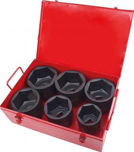 Набор ударных головок 1" AV Steel AV-741406 70-100мм, 6шт.