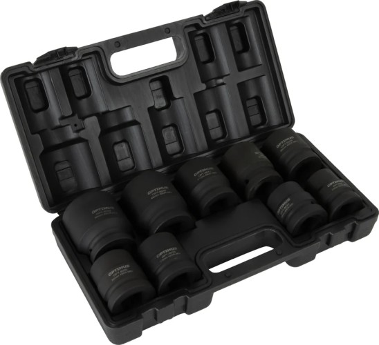Набор ударных головок 1" OPTIMUS OPT-80109 9 пр., 27-50 мм в0000132830