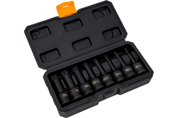 Набор ударных головок 1/2" AV Steel AV-726408 spline, l78мм, m5-m18, 8 предметов