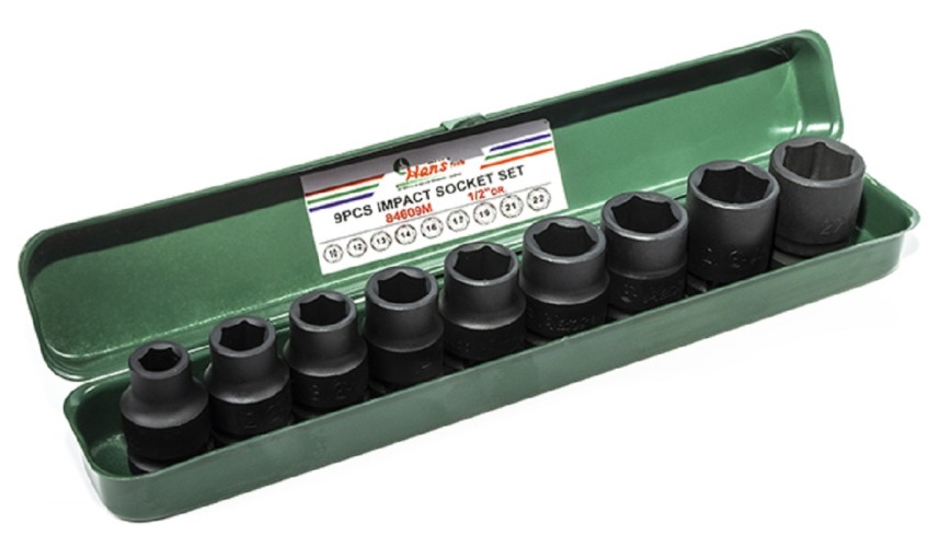 Набор ударных головок 1/2" HANS 84609M 9 предметов