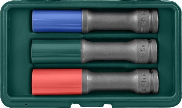 Набор ударных головок 1/2" JONNESWAY S18AD4103S торцевые тонкостенные глубокие для колесных дисков 048851 - изображение 2