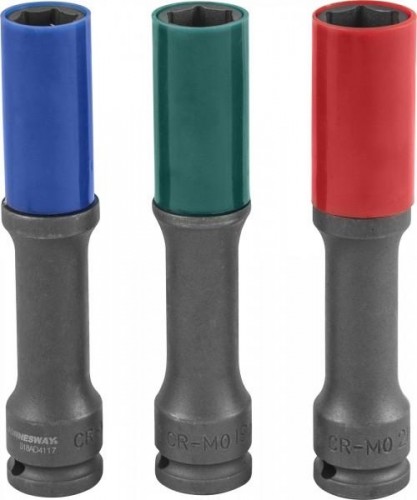 Набор ударных головок 1/2" JONNESWAY S18AD4103S торцевые тонкостенные глубокие для колесных дисков 048851 - изображение 3