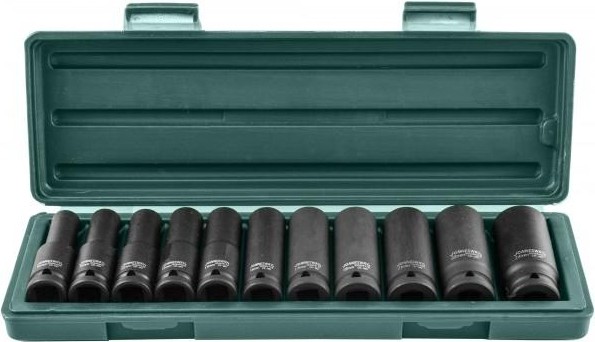 Набор ударных головок 1/2" JONNESWAY S03AD4111S 1/2"DR, 10-24 мм, 11 предметов 047193