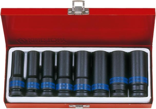 Набор ударных головок 1/2" KING TONY 4410MP 1/2", 8 предметов