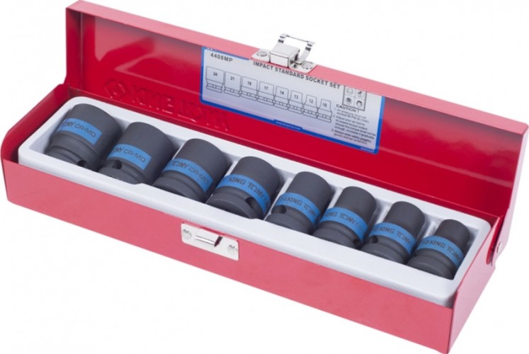Набор ударных головок 1/2" KING TONY 4408MP 1/2", 8 предметов