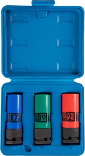 Набор ударных головок 1/2" KING TONY 44905MP 6-ти гранные, 17, 19, 21 мм