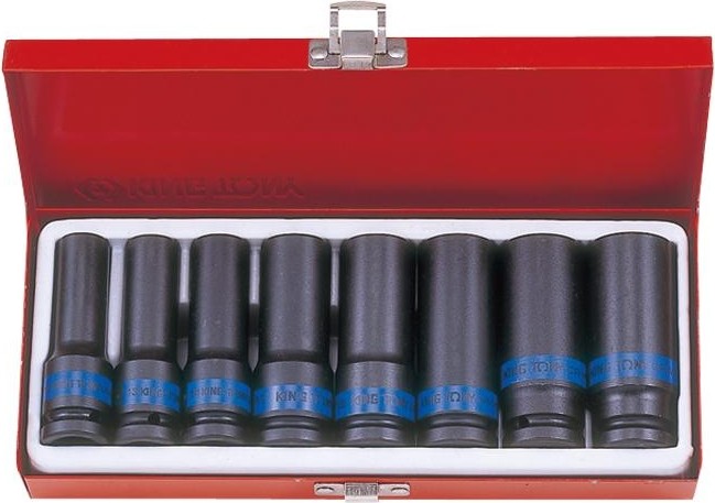 Набор ударных головок 1/2" KING TONY 4410MP01 1/2", 8 предметов