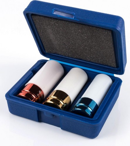 Набор ударных головок 1/2" Кобальт 010301-03 торцевых, cr-mo (3 шт.) кейс