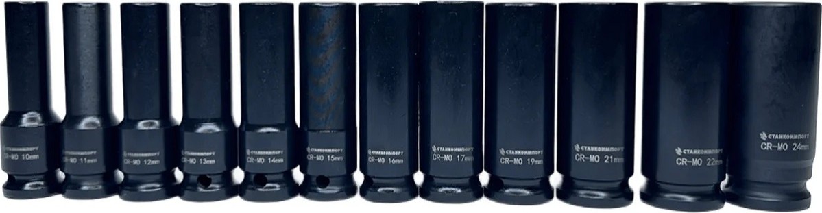 Набор ударных головок 1/2" STANKO CS122312 длинные 10-24 мм.