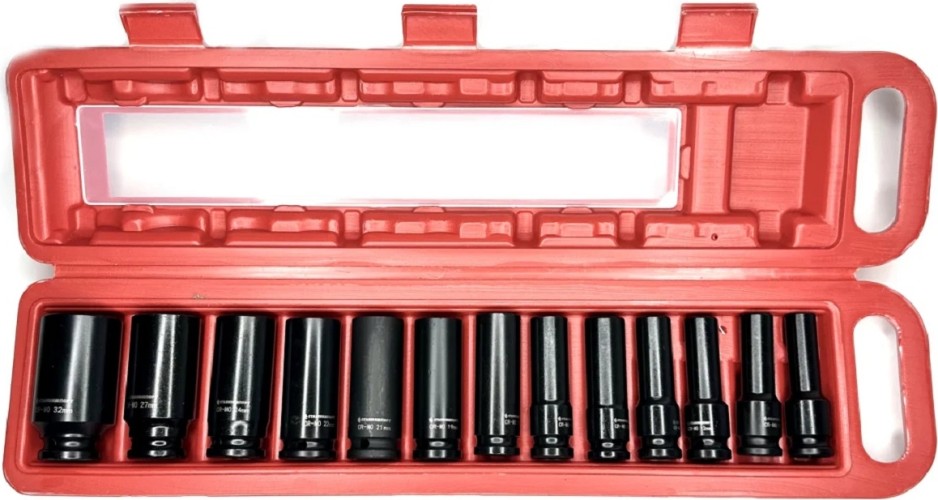 Набор ударных головок 1/2" STANKO CS122313 длинные 10-32 мм.