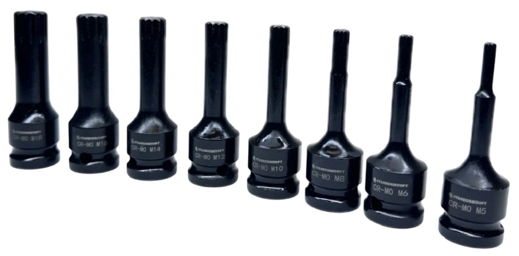 Набор ударных головок 1/2" STANKO CS122489 XZN 1/2" (8 предметов)