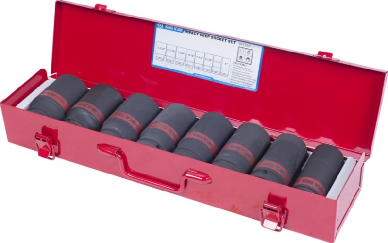 Набор ударных головок 3/4" KING TONY 6410SP 3/4", 8 предметов