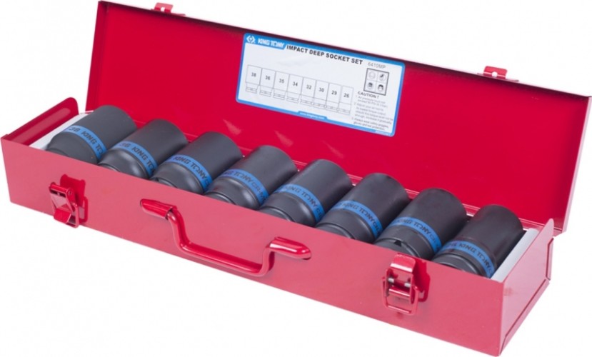 Набор ударных головок 3/4" KING TONY 6410MP 3/4", 8 предметов