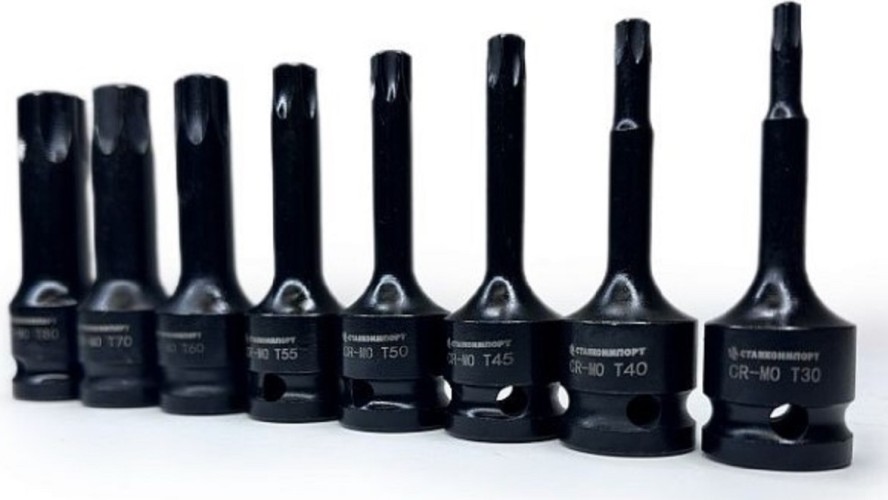 Набор ударных головок TORX 1/2"  STANKO CS122488 (8 предметов)